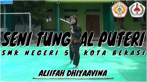 Pencak Silat Seni Tunggal Puteri Aliifah Dhiyaavina Youtube