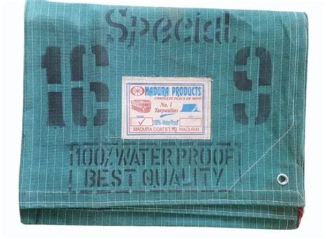 Water Proof Pe Laminated Madura Green Canvas Tarpaulin Thickness