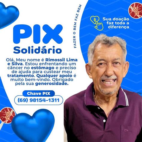 SOLIDARIEDADE Campanha de PIX solidário para tratamento de Rimossili