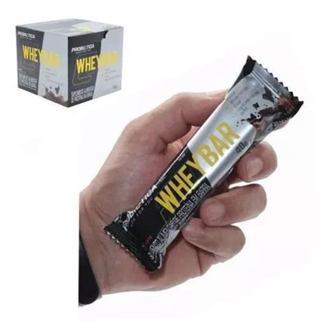 Barra De Proteina Whey Bar Chocolate Probiotica 24 Barrinhas Mercadolivre