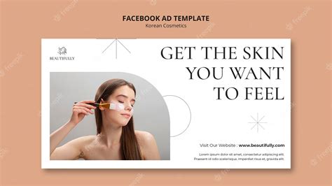 Premium Psd Flat Design Korean Cosmetics Template