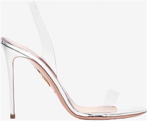 Aquazzura So Nude 105 Plexi Slingback Sandals ShopStyle