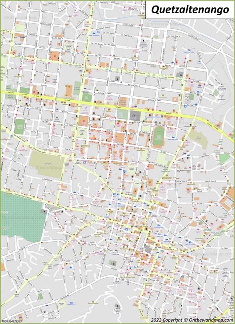 Mapa De Quetzaltenango Guatemala Mapas Detallados De Quetzaltenango