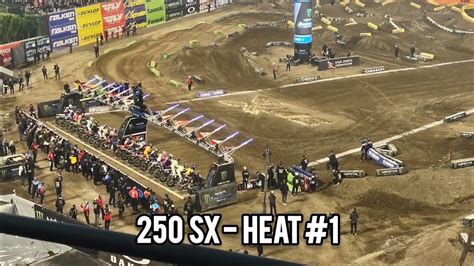 2024 Supercross Round 1 Anaheim Heat 1 Gate Drop First Lap And