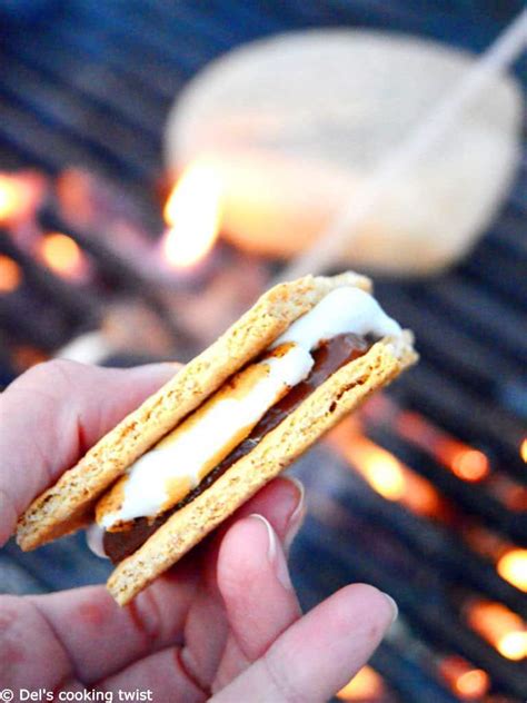 Campfire S'mores (+ indoor version!) — Del's cooking twist