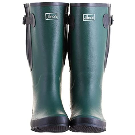 Wide Calf Wellies Fit Up To 57cm Calf Green Ladies Wellies