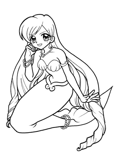 Coloriage Sirene 4 Sur Hugolescargot