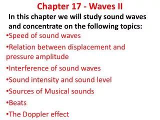 Ppt Chapter Mechanical Waves Sound Powerpoint Presentation Id