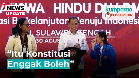 Momen Mahasiswi Minta Jokowi Jadi Presiden Periode Youtube