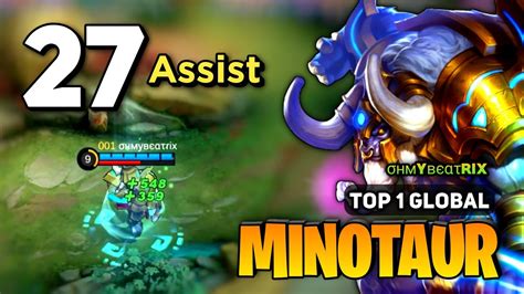 27 ASSIST Minotaur Best Build 2023 Top 1 Global Minotaur Gameplay