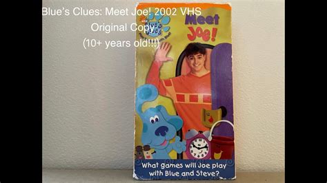 Blues Clues Meet Joe 2002 Vhs Youtube