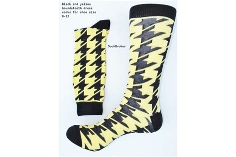 Classic Houndstooth Cotton Socks Men S