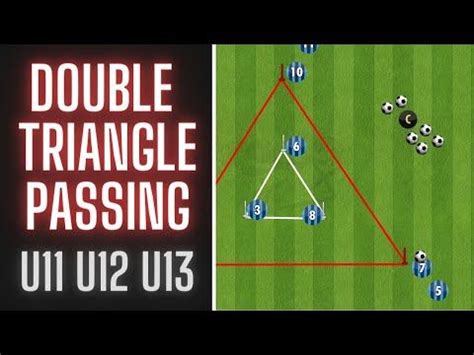 Double Triangle Passing Combination U11 U12 U13 Football Soccer