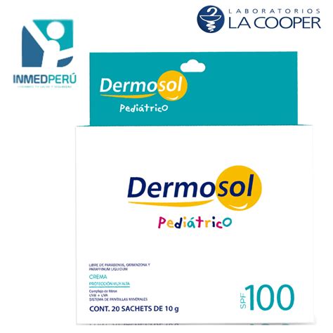 Bloqueador Dermosol Pediátrico SPF 100 en 10 g y 60 g Inmed