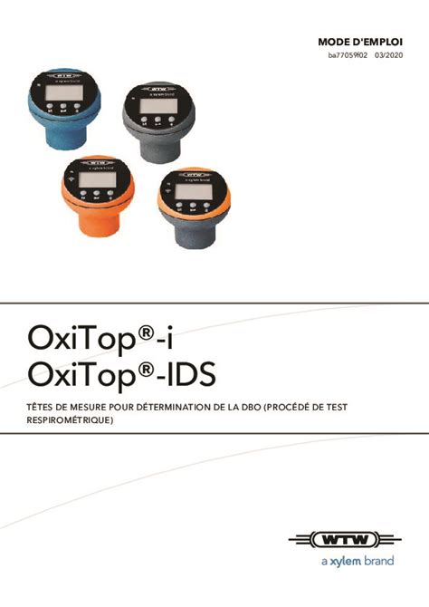 PDF Ba77059f02 Oxitop I Ids Wtw Xylem Analytics France Sas