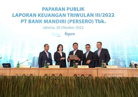 Bank Mandiri Catatkan Laba Bersih Rp30 7 Triliun Di Kuartal III 2022