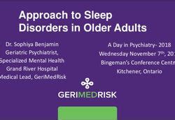 Approach To Sleep Disorders In Older Adults Grand River Hospital