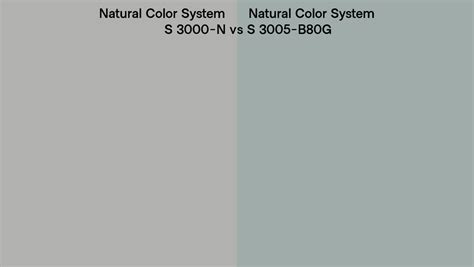 Natural Color System S 3000 N Vs S 3005 B80g Side By Side Comparison