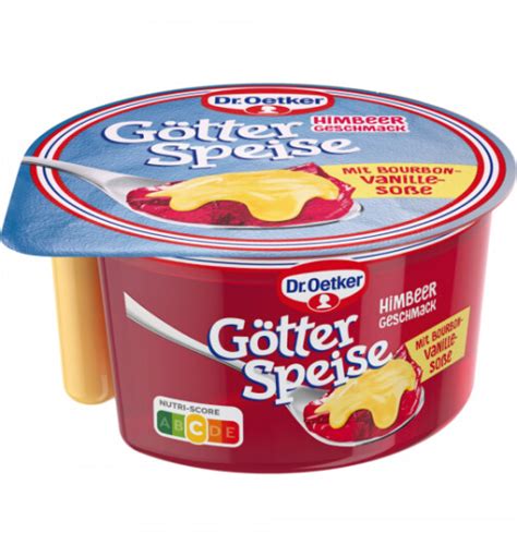 Dr Oetker G Tterspeise Himbeer Mit Bourbon Vanille Sosse G