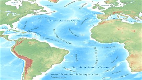 Bottom Topography Of The Atlantic Gktoday