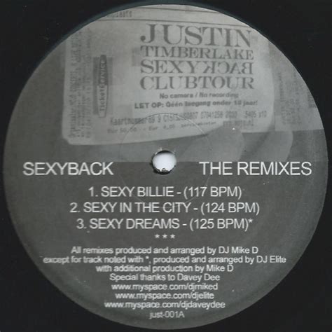 Justin Timberlake – Sexyback The Remixes (Vinyl) - Discogs