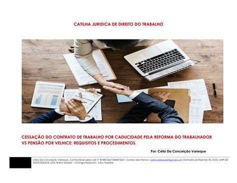 PDF CATILHA JURIDICA DE DIREITO DO TRABALHO CESSAÇÃO DO CONTRATO DE