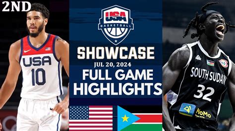 USA Vs South Sudan Highlights 2ND July 20 2024 Olympics Paris 2024