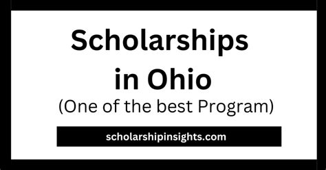 Scholarships in Ohio 2023-24 - Complete Details