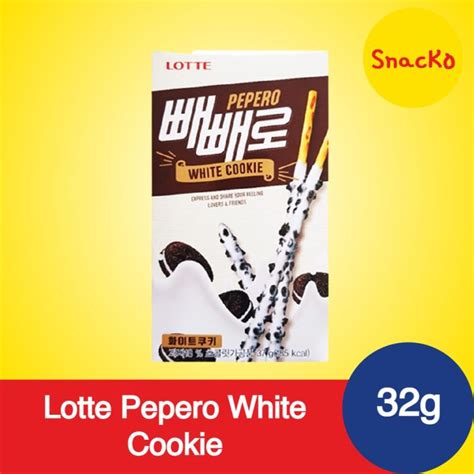 Lotte Pepero White Cookie Flavor 32g Korea Lazada Ph