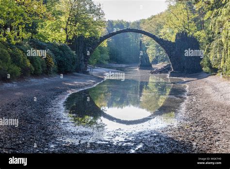 Th Century Fairy Tale Devil S Bridge Rakotzbr Cke Saxony Germany