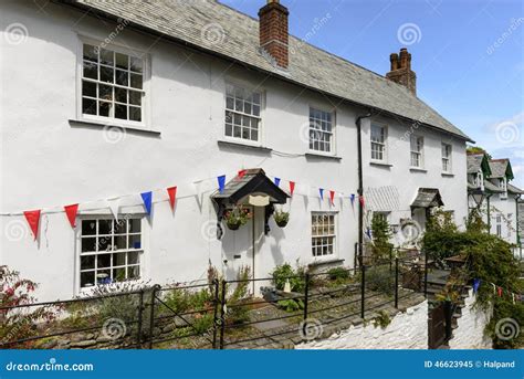 Old Cottage At Clovelly Devon Stock Image Image Of Devon Britain