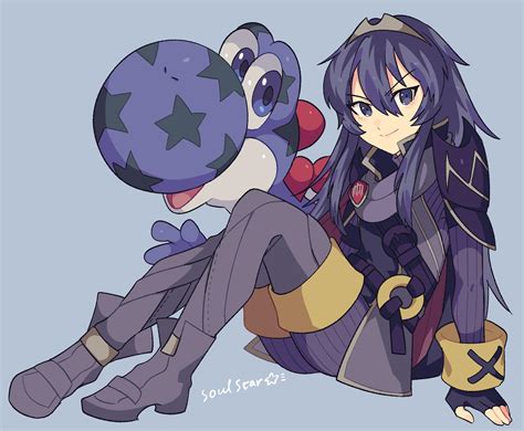 Lucina And Yoshi Fire Emblem And 1 More Drawn By Yasaikakiage Danbooru