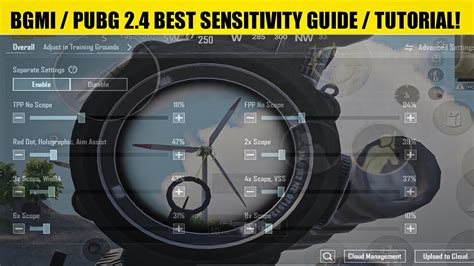 BGMI PUBG 2 4 Update New Sensitivity Guide Tutorial Bgmi New