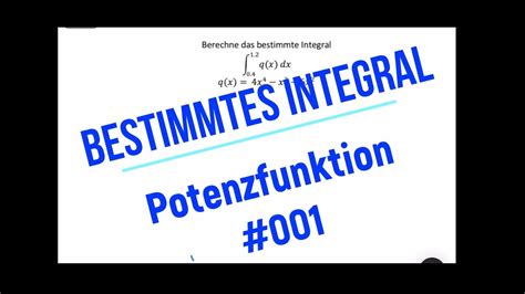 Bestimmtes Integral Aufleiten Integrieren Stammfunktion