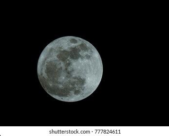 Full Moon Over Dark Black Sky Stock Photo Shutterstock