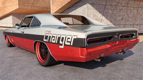 Download 1969 Dodge Charger Vintage American Muscle Car Wallpaper