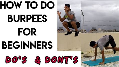 How To Do A Burpee Burpees Correctly For Beginners YouTube