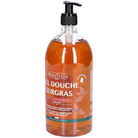 BeauTerra Gel Douche Surgras Bois De Santal 1000 Ml Farmaline