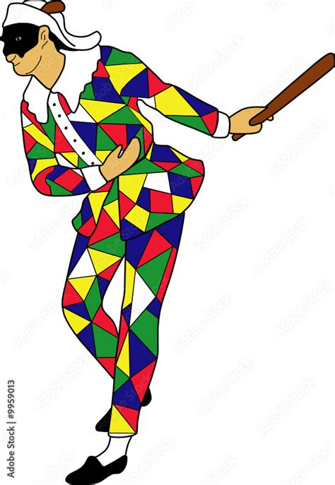 Arlecchino Stock Vector Adobe Stock