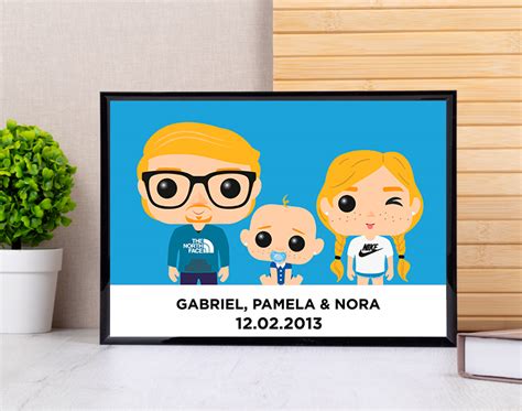 Affiche Personnalis E Papa Funko Made In Gift