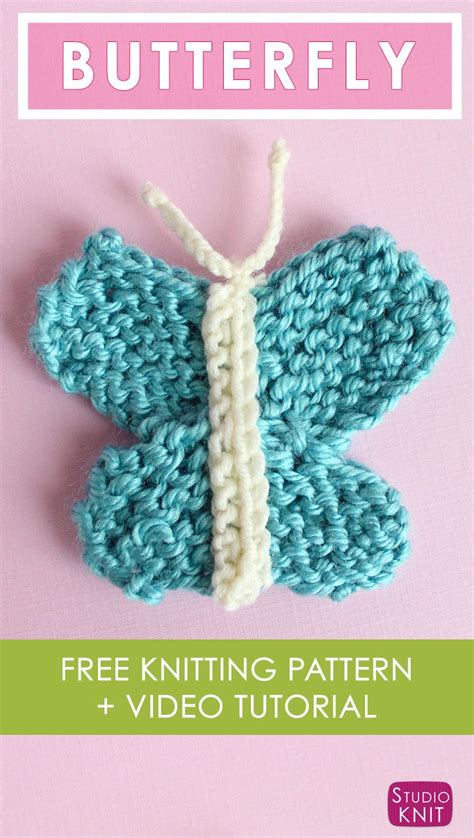 How To Knit A Butterfly Knitting Pattern Studio Knit