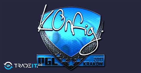 Sticker K0nfig Foil Krakow 2017 Tradeit