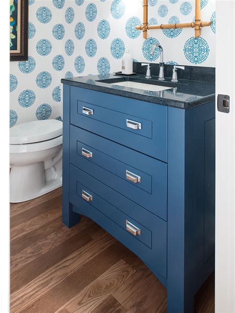 Plainfancycabinetry From October Bhg Powder Room Vanity