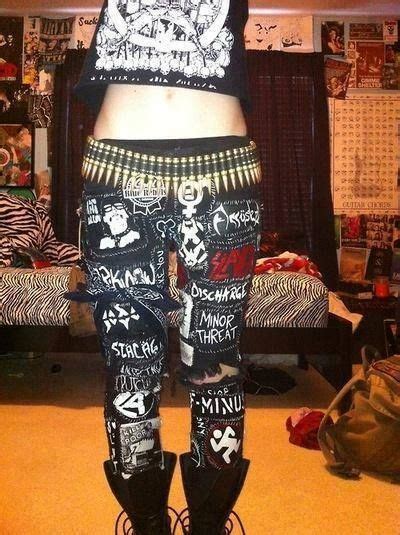 Crust Pants Punk Outfits Punk Fashion Grunge Outfits