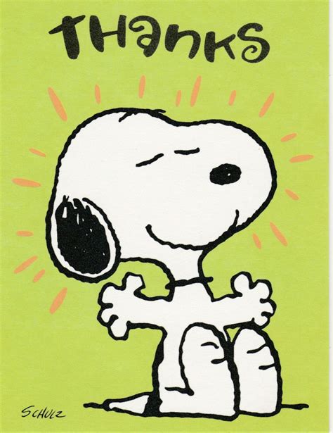 Snoopy Thank You Card