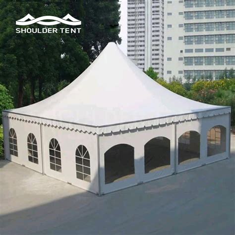 White Pvc Heavy Duty Exhibition Wedding Commercial Marquees Pagoda Tent