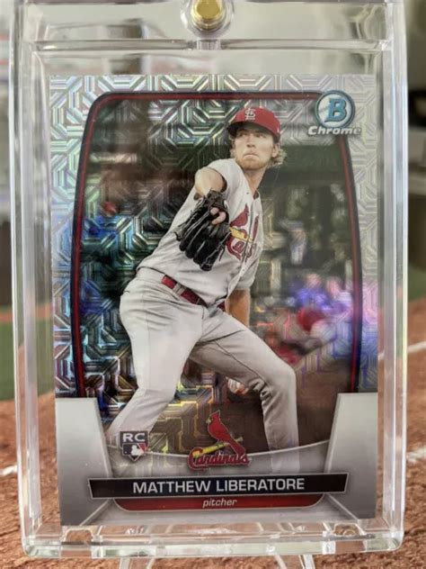 MATTHEW LIBERATORE 2023 Bowman Mega Box Baseball 48 Rifrattore Mojo RC