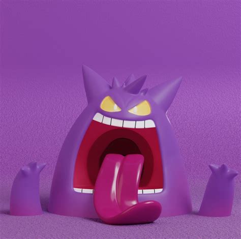 Pokemon Gigantamax Gengar 3d Model 3d Printable Cgtrader