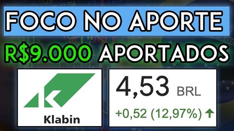 MAIS DE R 9 000 EM KLABIN APORTEI MAIS UMA VEZ EM KLABIN DE OLHO NOS