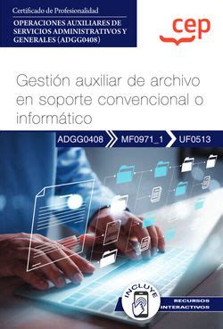 Manual Gesti N Auxiliar De Archivo En Soporte Convencional O